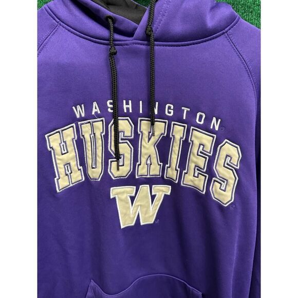 Nike University Washington Purple & Black Hoodie Sweatshirt Unisex SZ M Unisex - Picture 6 of 6